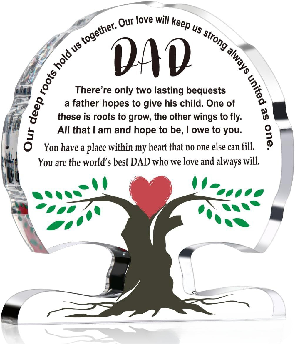 Wholesale of Acrylic Tree Shaped Ornaments for Mother's Day and Father's Day